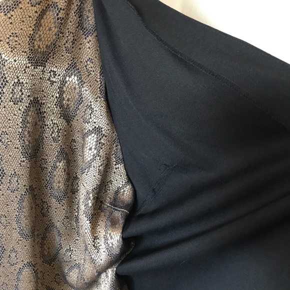 J.W Treci 1Pc Snake Skin Print Blouse - Picture 7 of 8